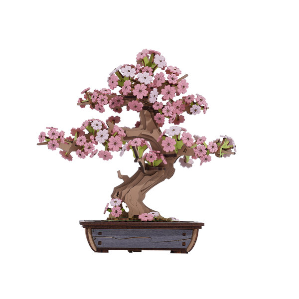 Puzzle en bois 3D - Sakura Bonsai (263 pièces)