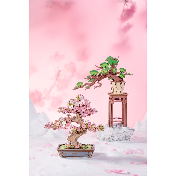 Puzzle en bois 3D - Sakura Bonsai (263 pièces)