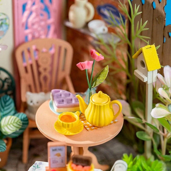 Maquette diorama Jardin de thé raffiné (76 pièces)