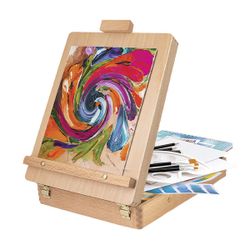 Mega art studio avec valisette chevalet et accessoires