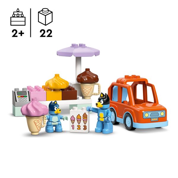 10458 - LEGO® DUPLO Bluey - Visite chez le marchand de glace avec Bluey