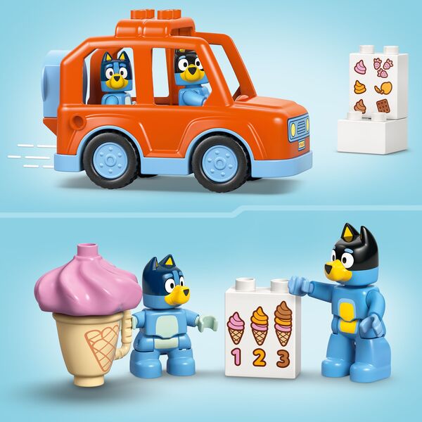 10458 - LEGO® DUPLO Bluey - Visite chez le marchand de glace avec Bluey