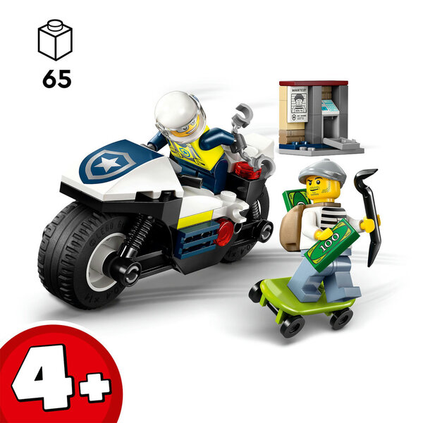 60455 - LEGO® City - La course-poursuite en moto de police