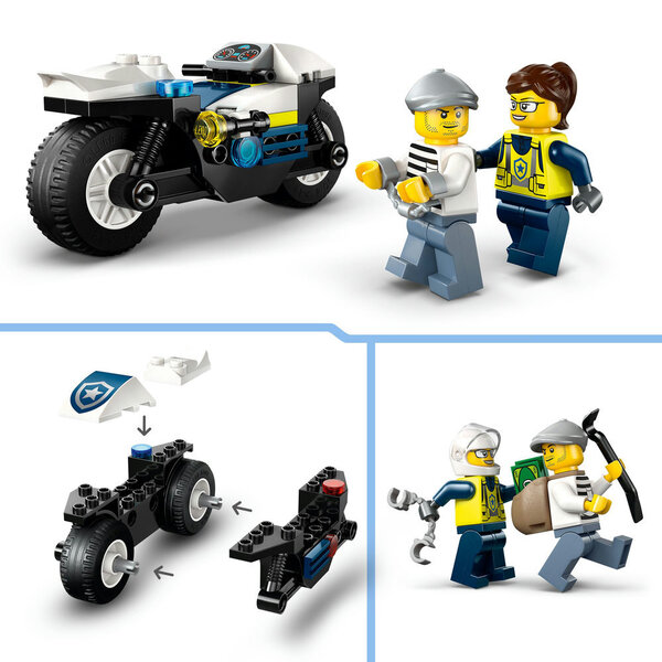 60455 - LEGO® City - La course-poursuite en moto de police