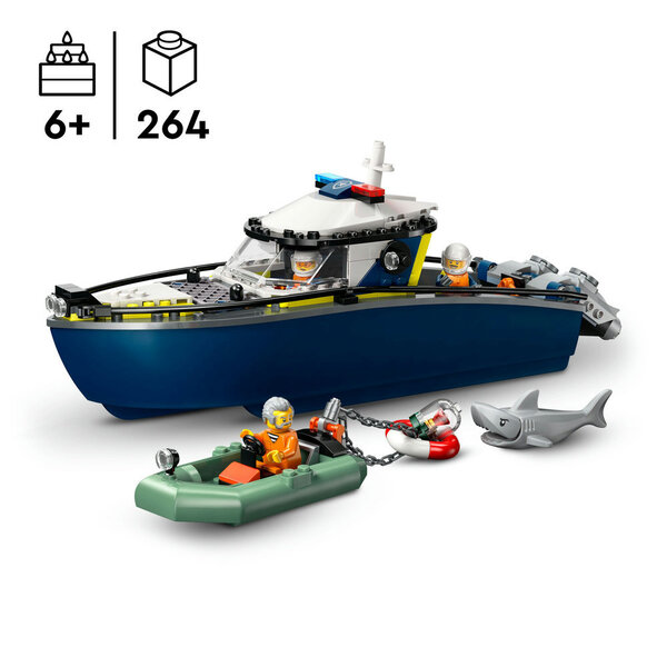 60456 - LEGO® City - La course-poursuite en bateau de police