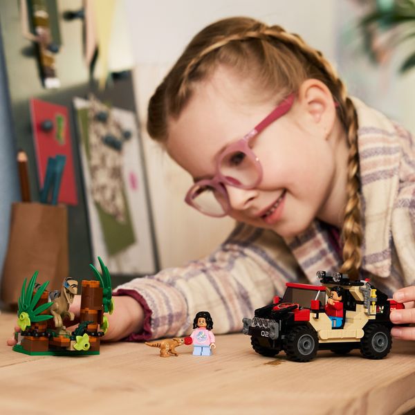 76972 - LEGO® Jurassic World -  Le Vélociraptor et l’Évasion en 4x4