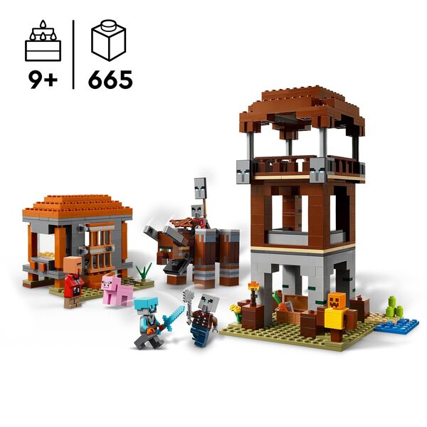 21278 - LEGO® Minecraft® - L’avant-poste de pillards et le ravageur