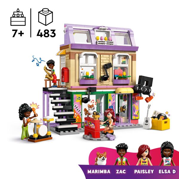42653 - LEGO® Friends Le magasin de musique et l’appartement