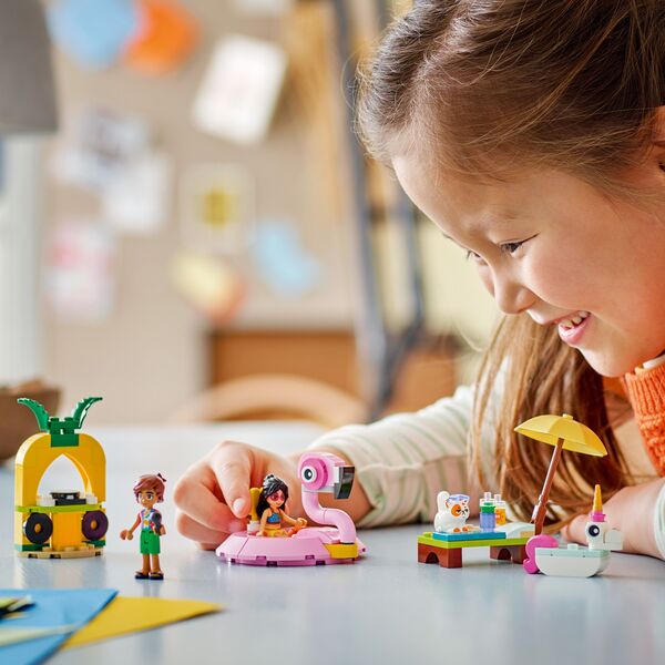 42658 - LEGO® Friends - Fête dans la piscine avec les bouées licorne et flamant rose