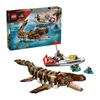 76974 - LEGO® Jurassic World - Le bateau en mission et le mosasaure en briques