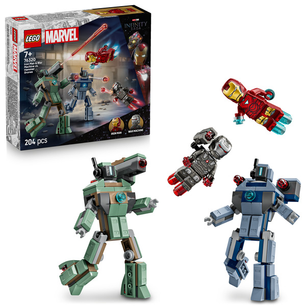 76320 - LEGO® Super Heroes - Iron Man et War Machine contre les drones de Hammer