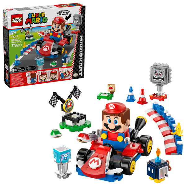 72043 - LEGO® Super Mario™ : Mario Kart™ - LEGO® Mario™ interactif et kart standard