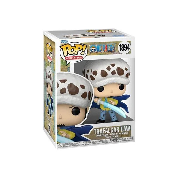 Figurine One Piece Trafalgar Law avec Blue Anesthesia - Funko Pop n°1894