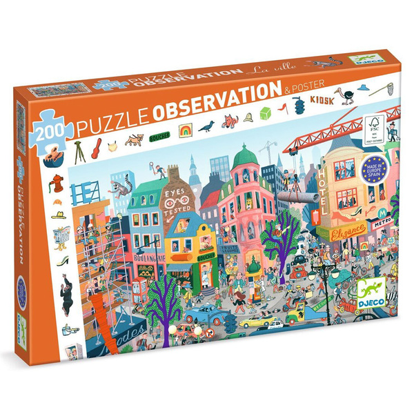 Puzzle d observation La ville - 200 pièces