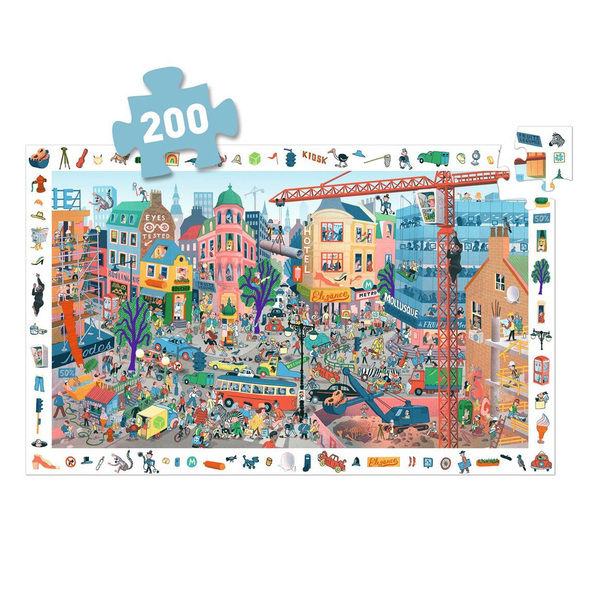 Puzzle d observation La ville - 200 pièces