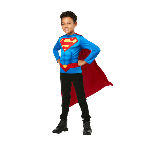 Déguisement top et cape Superman - Taille 5-8 ans