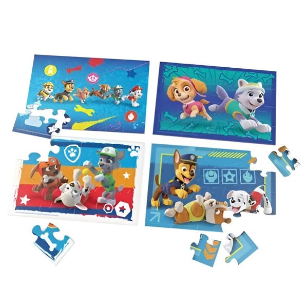Coffret 4 Puzzles en Bois La Pat Patrouille