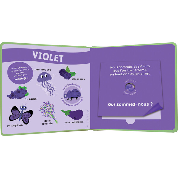 Mon livre des odeurs et des couleurs - La nature