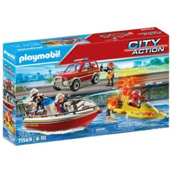71569 - Playmobil City Action - Intervention des pompiers sur l'eau