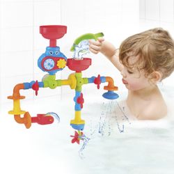 Jeu de tubes d’eau à ventouses pour le bain