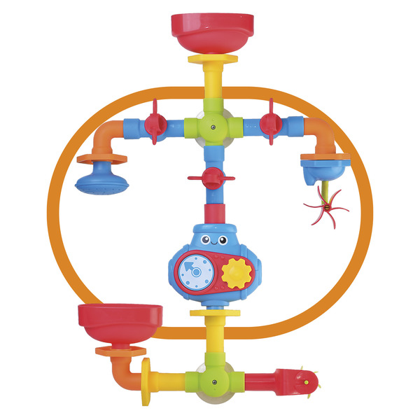 Jeu de tubes d’eau à ventouses pour le bain