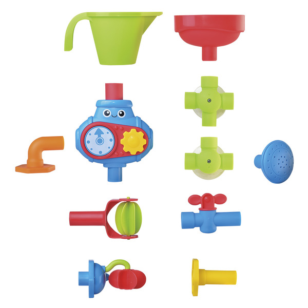 Jeu de tubes d’eau à ventouses pour le bain