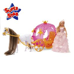 Poupée Lolly princesse et son carrosse enchanté