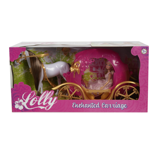 Poupée Lolly princesse et son carrosse enchanté
