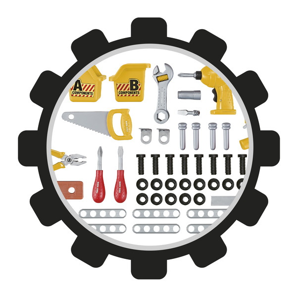 Etabli de bricolage avec 55 pièces incluses