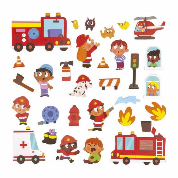 Jeux éducatifs - Magnéti stories les Pompiers