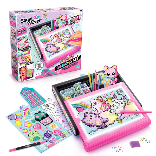 Mallette lumineuse Diamant art kawaii