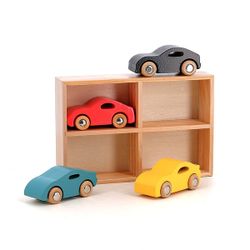 Coffret de 4 voitures en bois Super cars Vilacity