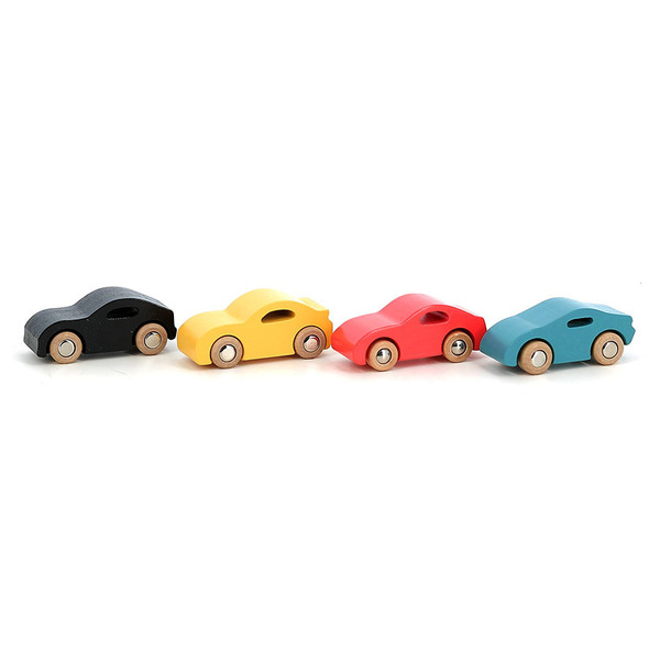 Coffret de 4 voitures en bois Super cars Vilacity