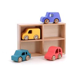 Coffret de 4 voitures en bois City Vilacity