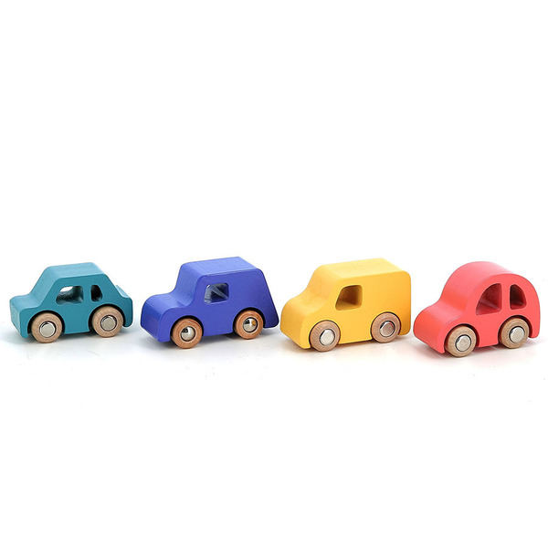 Coffret de 4 voitures en bois City Vilacity