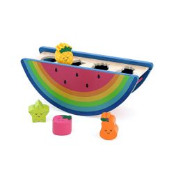 Boîte à formes fruits en bois
