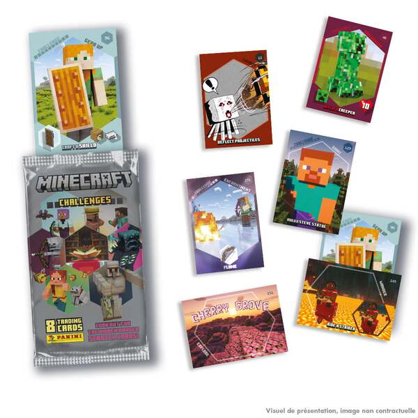 Cartes Panini Minecraft Trading Cards - 3 pochettes