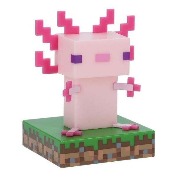 Lampe veilleuse Minecraft axolotl
