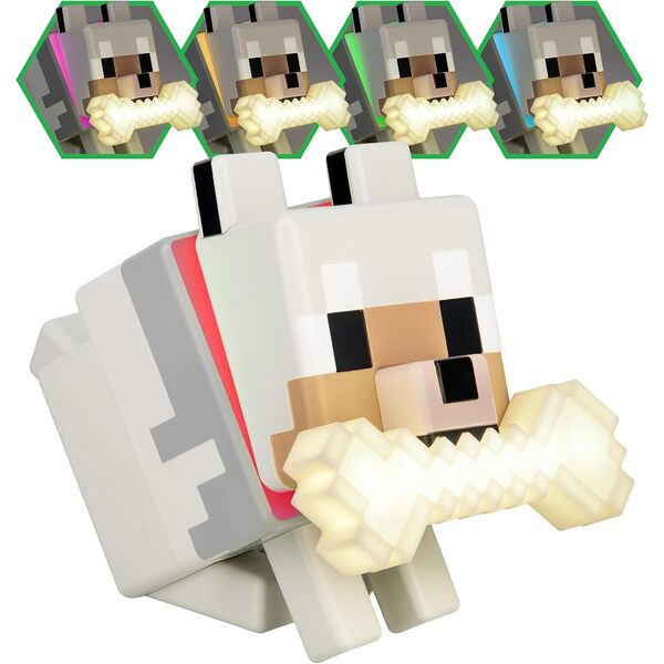 Lampe Minecraft loup apprivoisé
