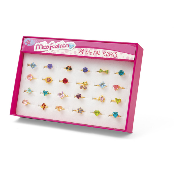 Coffret avec 24 bagues