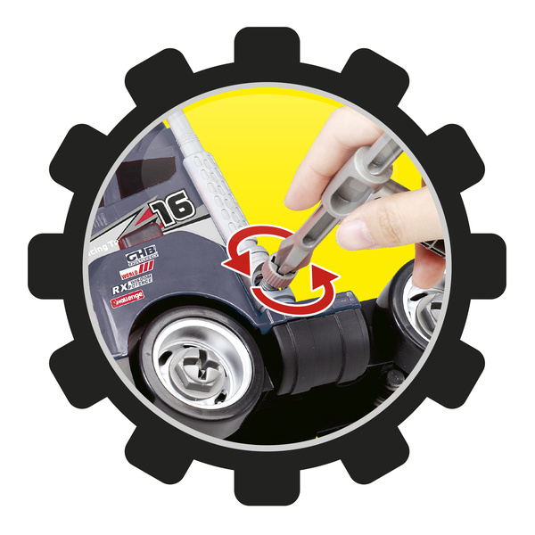 Camion à outils avec 10 accessoires 