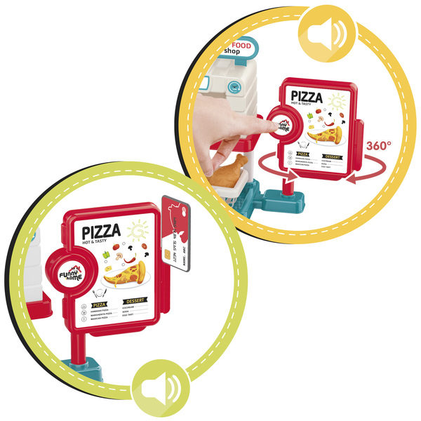 Set pizzeria avec sons et 66 accessoires