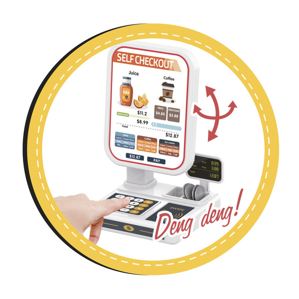 Mini marchande interactive avec caisse auto