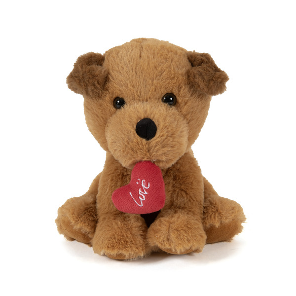 Peluche chien cœur 38 cm