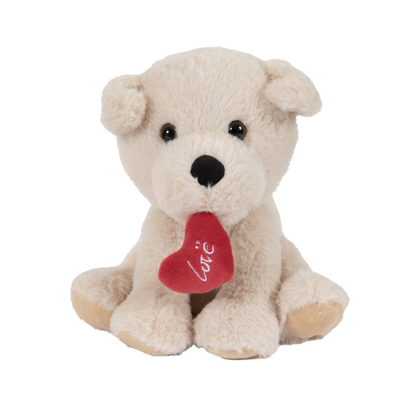 Peluche chien cœur 38 cm