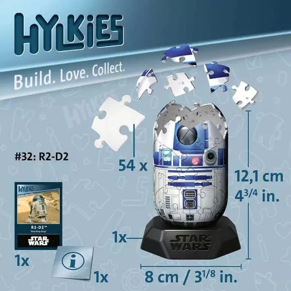 Puzzle 3D Hylkies Star Wars - R2-D2 54 pièces