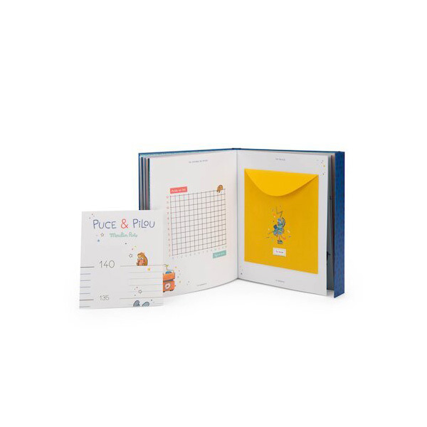 Livre de naissance Puce et Pilou - Moulin Roty