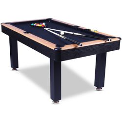 Billard US Vegas 6ft convertible ping-pong - bois noir