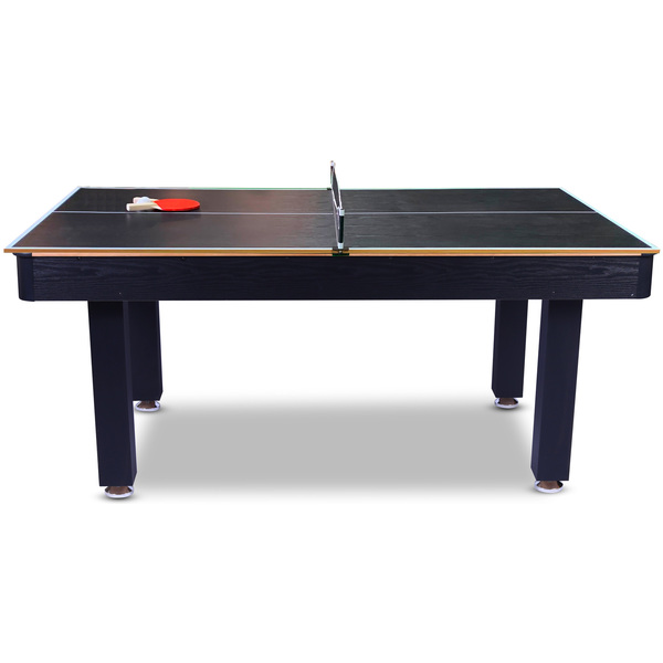 Billard US Vegas 6ft convertible ping-pong - bois noir