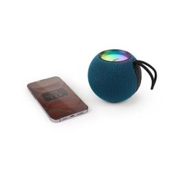 Enceinte lumineuse Bluetooth boule bleu